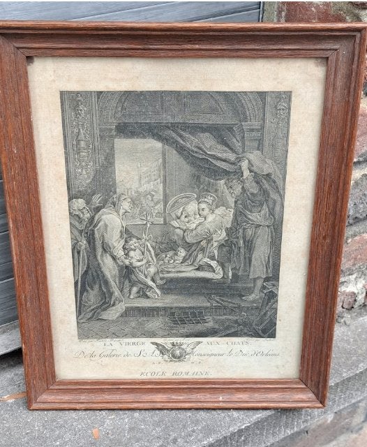 gravure la vierge aux chats, Enlèvement ou Envoi, Gravure