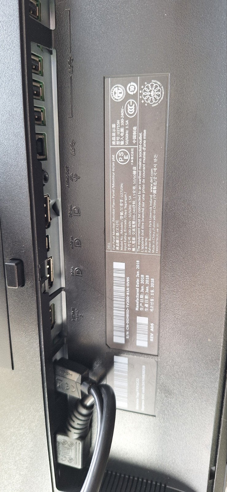 Dit is een Dell 27-inch model met  (1440p QHD), Enlèvement