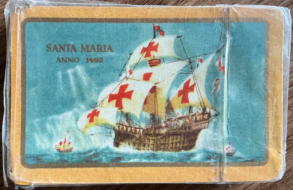 Oud kaartspel SANTA MARIA, Verzamelen, Ophalen of Verzenden, Zo goed als nieuw, Speelkaart(en)