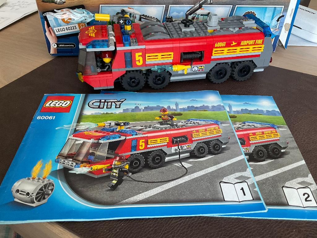 Camion de pompiers de l'aéroport Lego 60061, Enfants & Bébés, Jouets | Duplo & Lego, Comme neuf, Lego, Ensemble complet, Enlèvement ou Envoi