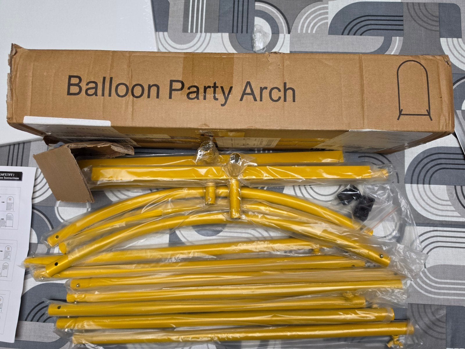 Gouden Metalen Balloon Arch / Backdrop Stand (1m x 2m), Computers en Software, Harde schijven, Ophalen