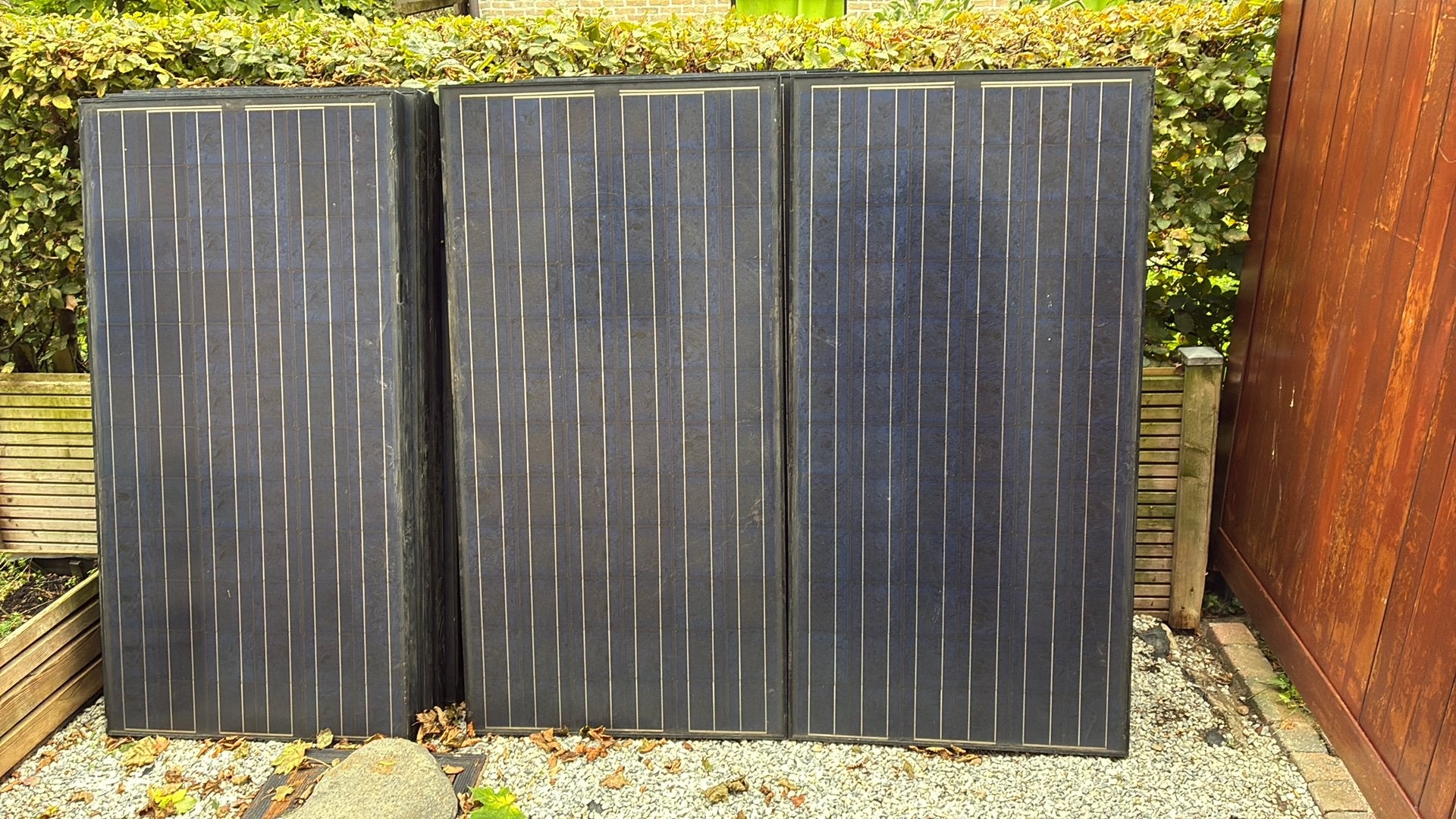 Zonnepanelen, Doe-het-zelf en Bouw, Ophalen, Gebruikt, Paneel, 100 tot 200 wattpiek