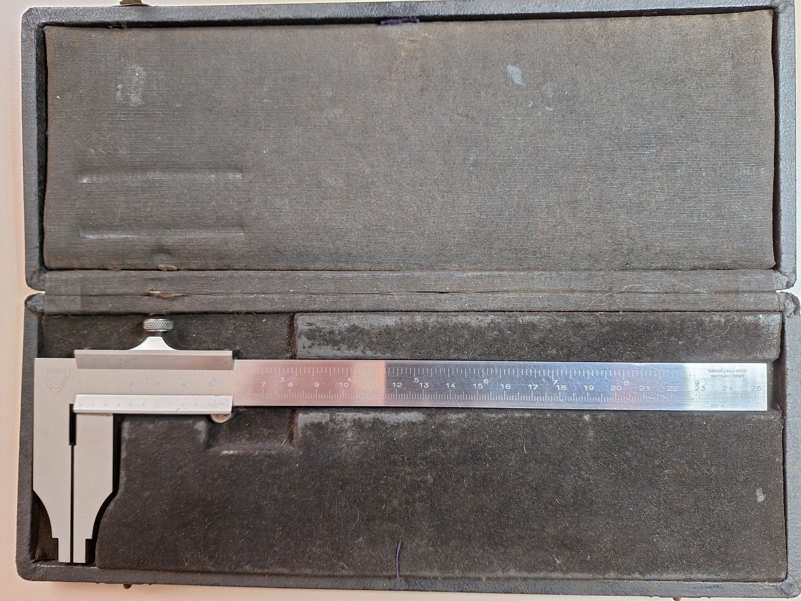 Swiss Caliper P. Roch Rolle 1932 –Complete Box & Certificate, Bricolage & Construction, Enlèvement ou Envoi, Comme neuf