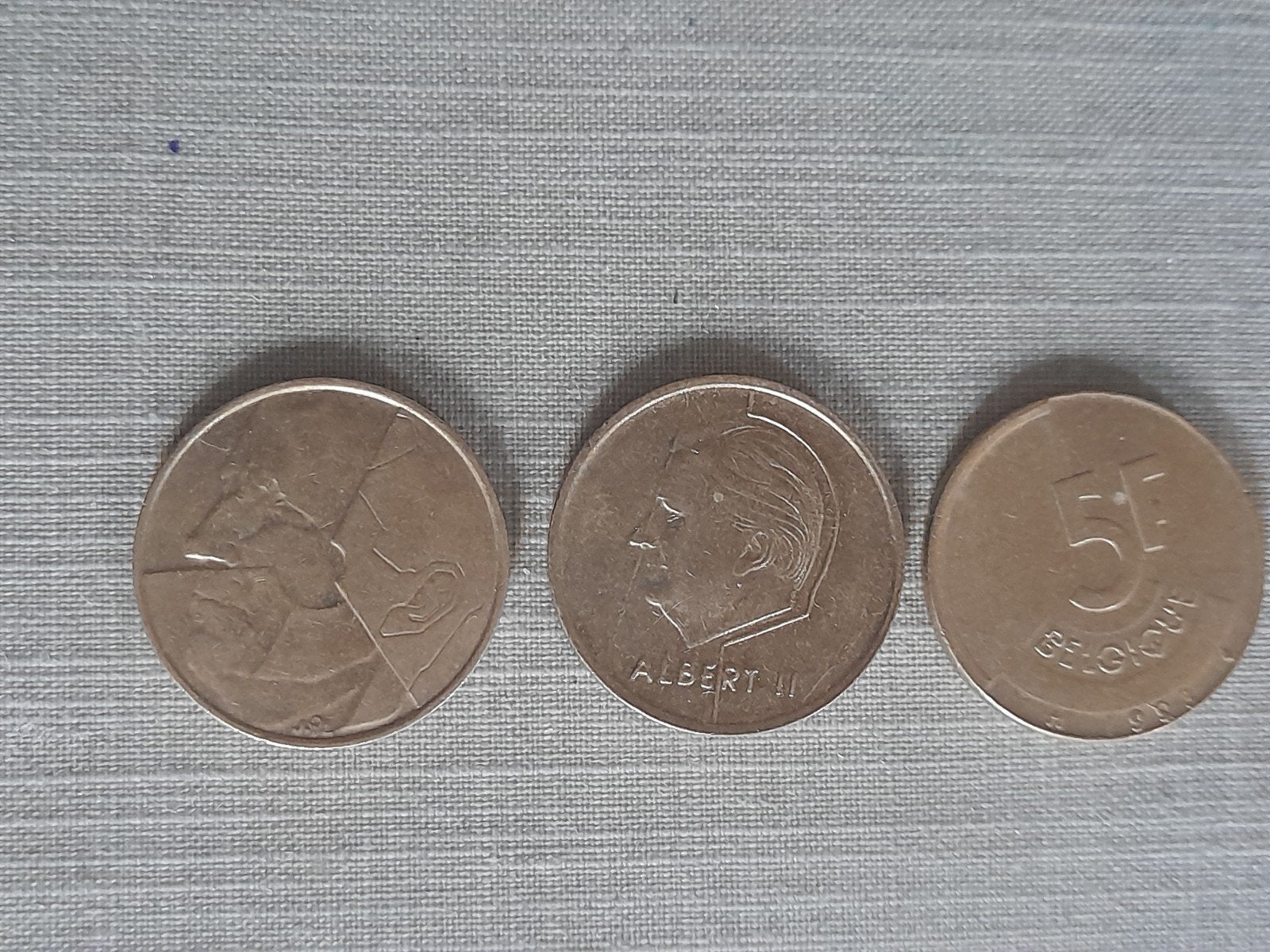 20 pièces de 5 francs Baudoin (12) et Albert II (8), Enlèvement ou Envoi, Monnaie en vrac