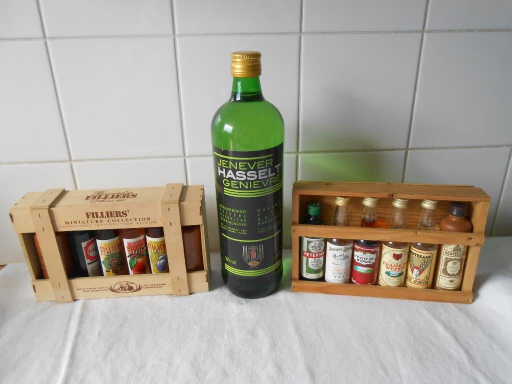 lot Belgische jenever, Verzamelen, Wijnen, Nieuw, Overige typen, Overige gebieden, Vol, Ophalen of Verzenden