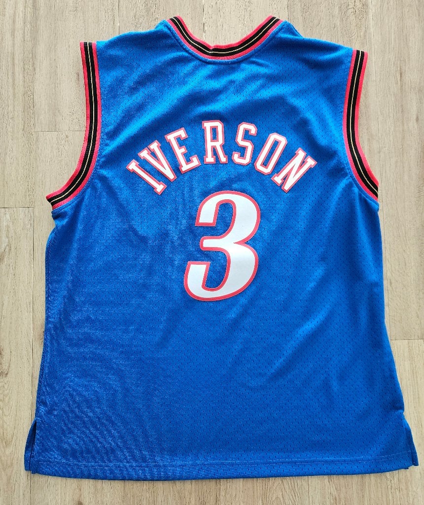 Maillot vintage Iverson des NBA Sixers, Enlèvement ou Envoi, Comme neuf, Vêtements