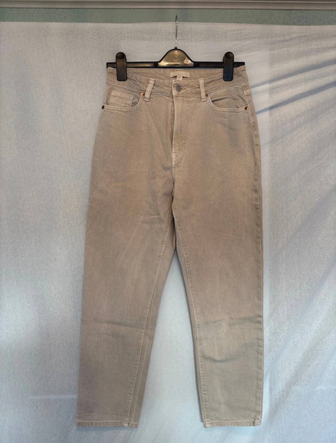 Jeansbroek H&M beige, Ophalen of Verzenden, Zo goed als nieuw