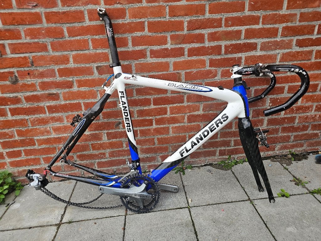 flanders carbon cyclocros frame, Fietsen en Brommers, Ophalen, Frame, Gebruikt, Flanders str one cyclocross ultimate racing