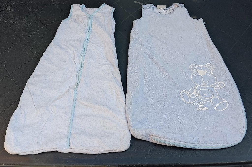 2x slaapzak met rits maat 90 cm, Kinderen en Baby's, Dekens, Slaapzakjes en Inbakerproducten, Ophalen of Verzenden, Gebruikt, 85 tot 100 cm