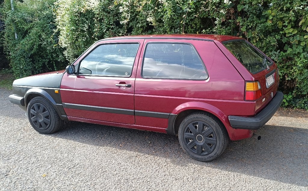 Volkswagen Golf 2 GL 1.8 (90ch) – 1990 – CT mars 2027, Rouge, Achat, Carnet d'entretien, 5 places