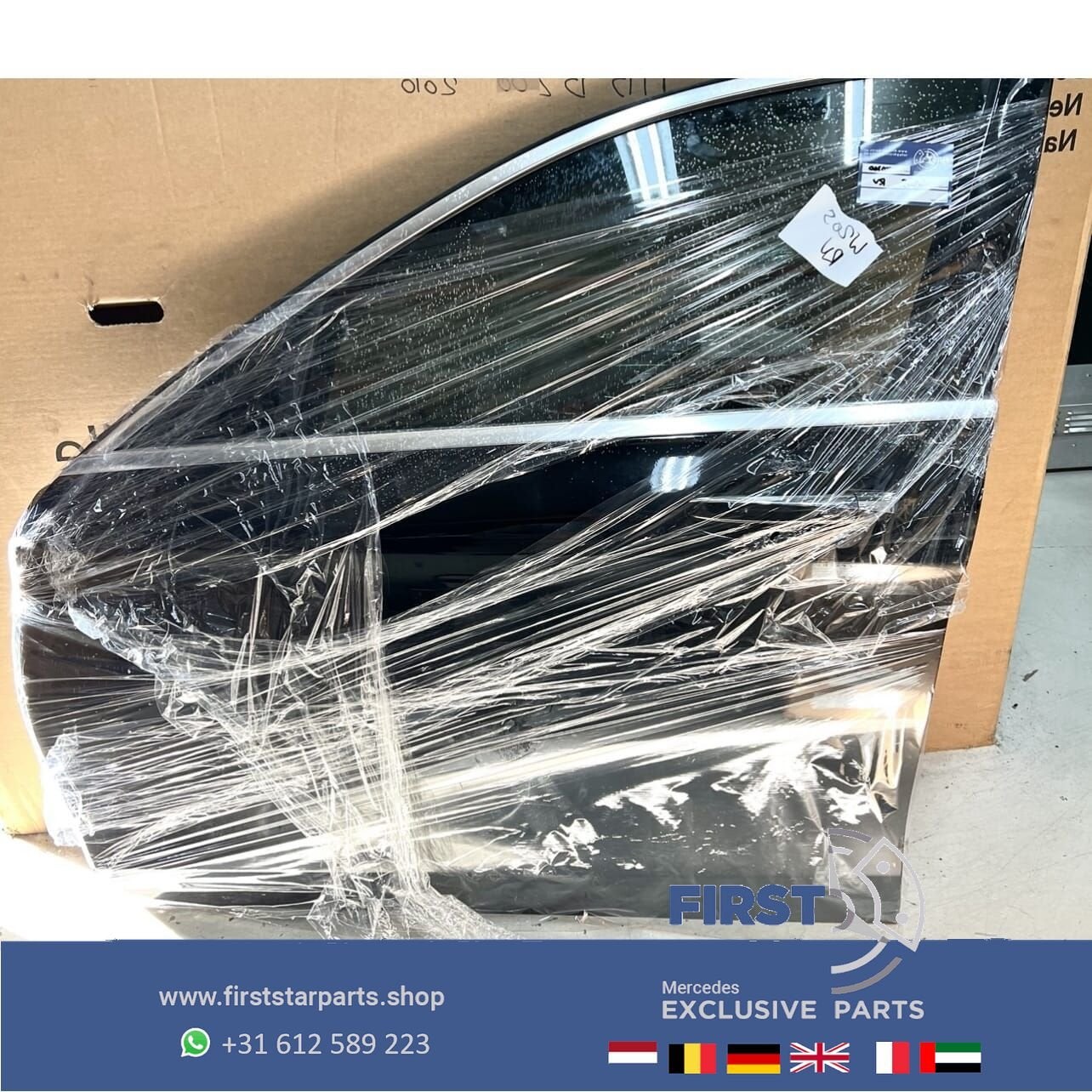 W205 C43 C63 AMG DEUR ZWART COMPLEET LINKS VOOR Mercedes C K, Auto-onderdelen, Gebruikt, -, Deur, Voor