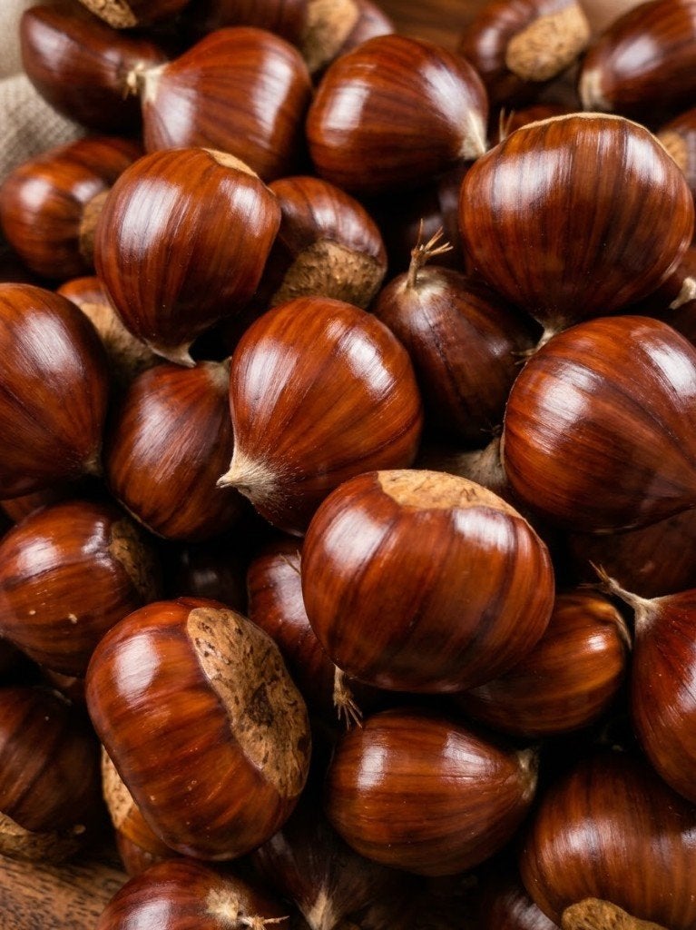 Mooie grote kastanjes, Ophalen