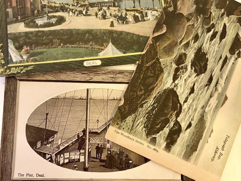 3 antieke Britse kust postkaarten – Deal & Alderney, Verzamelen, Postkaarten | Buitenland, Verzenden, Voor 1920, Ongelopen, Overig Europa