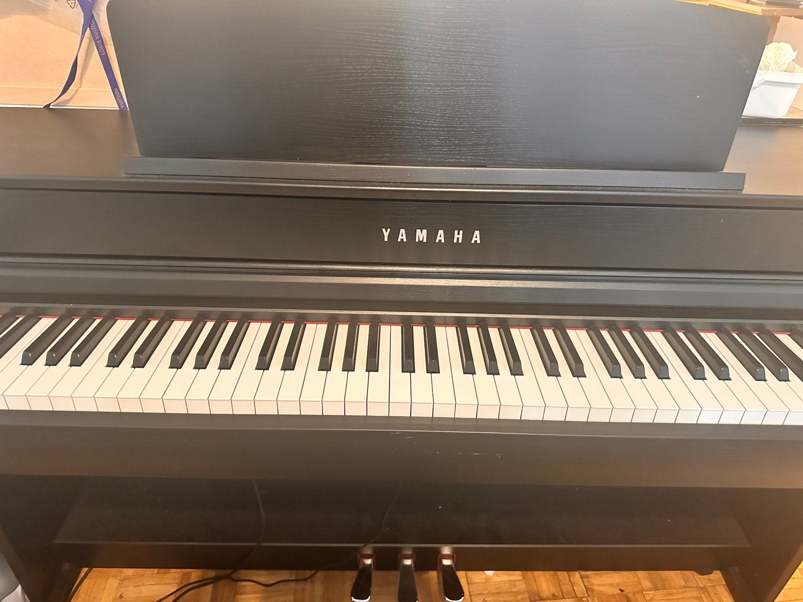 Yamaha Clavinova CLP 745 Elektrische piano. Zwart., Zwart, Digitaal, Ophalen of Verzenden, Zo goed als nieuw