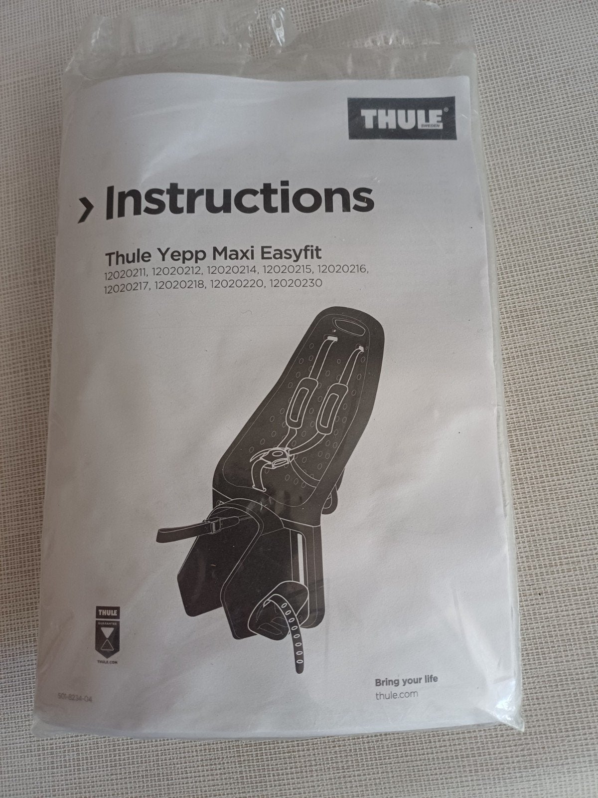 siège de vélo, Yepp (Thule), Repose-pieds, Enlèvement, Utilisé