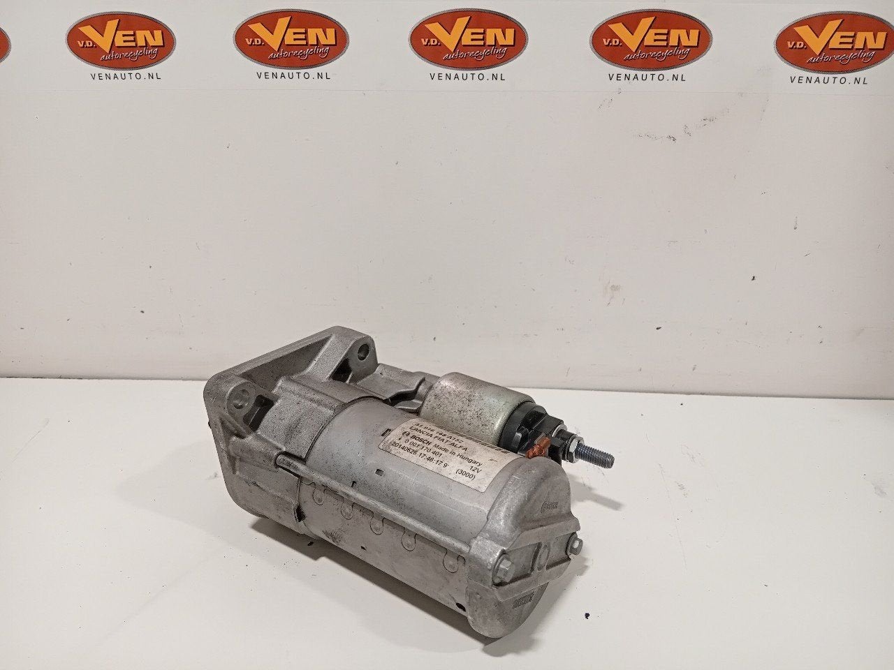 Startmotor Alfa Romeo Giulietta, Onderdelen@venauto.nl, Van der Ven Autorecycling B.V., Gebruikt, Ettenseweg 76, 4706 PB Roosendaal, The Netherlands