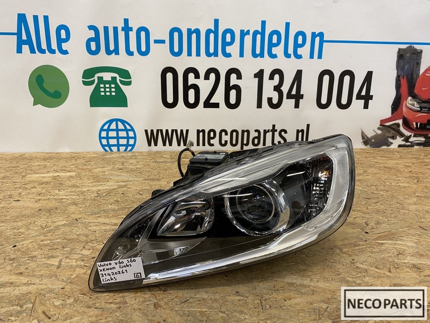 Volvo V60 S60 xenon koplamp links 31420261 89908941, Gebruikt, -, -, Ophalen of Verzenden