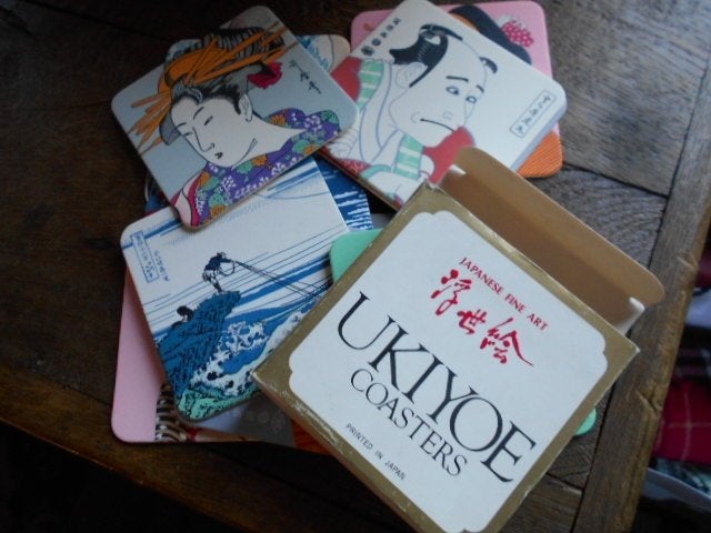ukiyoe fabriqués au Japon + livre  samouraï, Enlèvement ou Envoi, Comme neuf