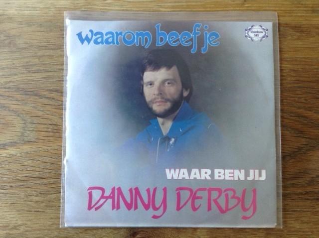 single danny derby, Cd's en Dvd's, Vinyl Singles, Beschermende buitenhoes, Fotohoes, Originele persing, Single, 1980 - 1989, Nederlandstalig