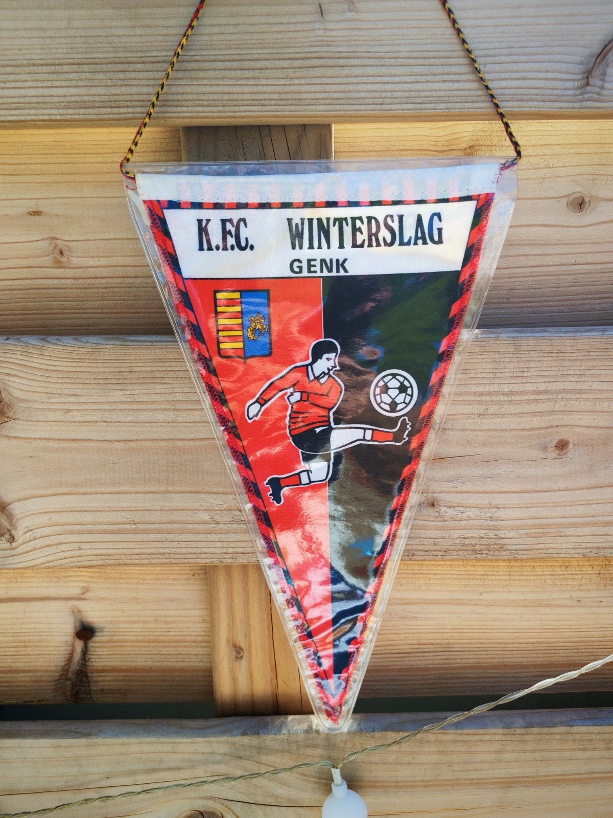 KFC Winterslag 1980s prachtige vaandel, Verzamelen, Ophalen of Verzenden