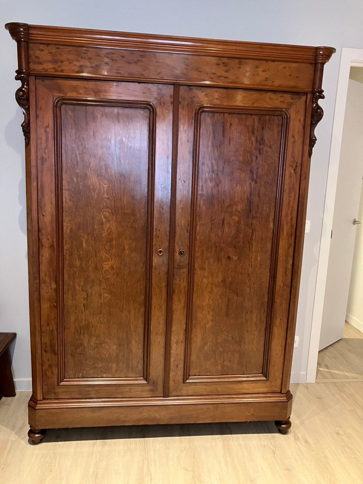 Antieke Biedermeier  kast mahonie, Antiek en Kunst, Antiek | Meubels | Kasten, Ophalen