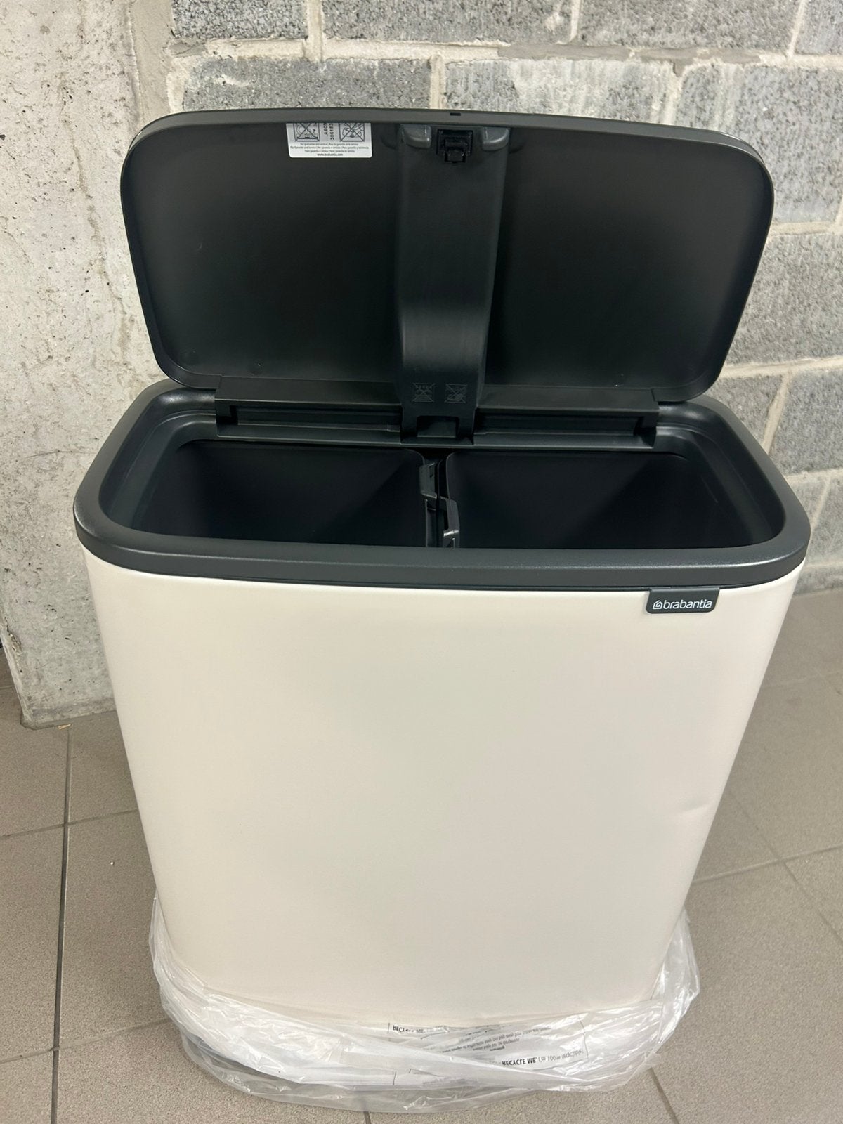 Brabantia bo touch bin prullenbak 2x 30l nieuw, Ophalen of Verzenden, Nieuw
