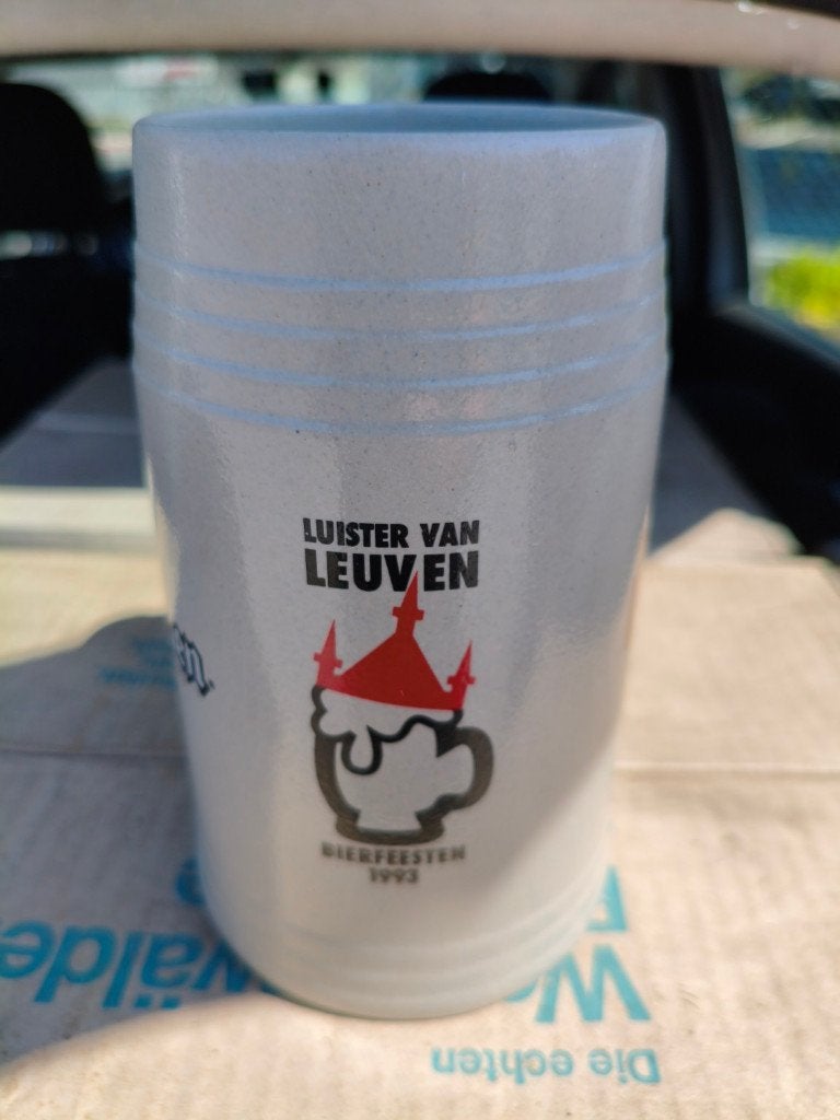 Stenen bierpul Stella Artois – Bierfeesten Leuven 1993, Verzamelen, Biermerken, Ophalen of Verzenden, Zo goed als nieuw, Pul(len)