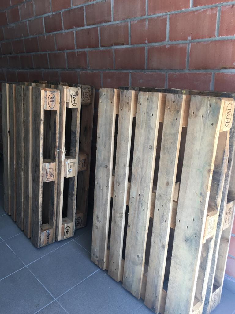 6 mooie europaletten te koop, Enlèvement, Comme neuf
