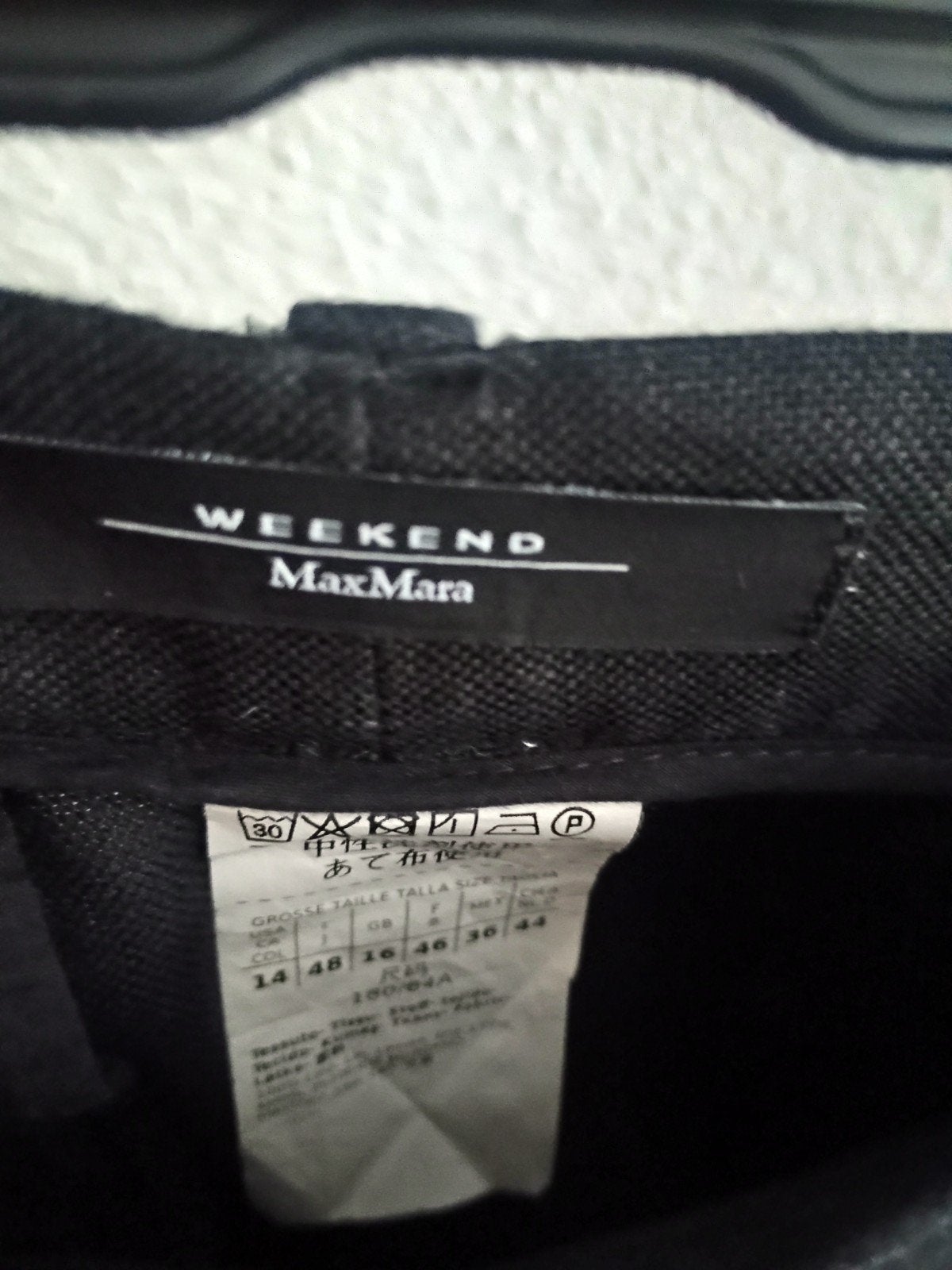 MAX MARA zwarte linnen pantalon IT46/M-L, Verzenden, Zwart, Lang, Gedragen