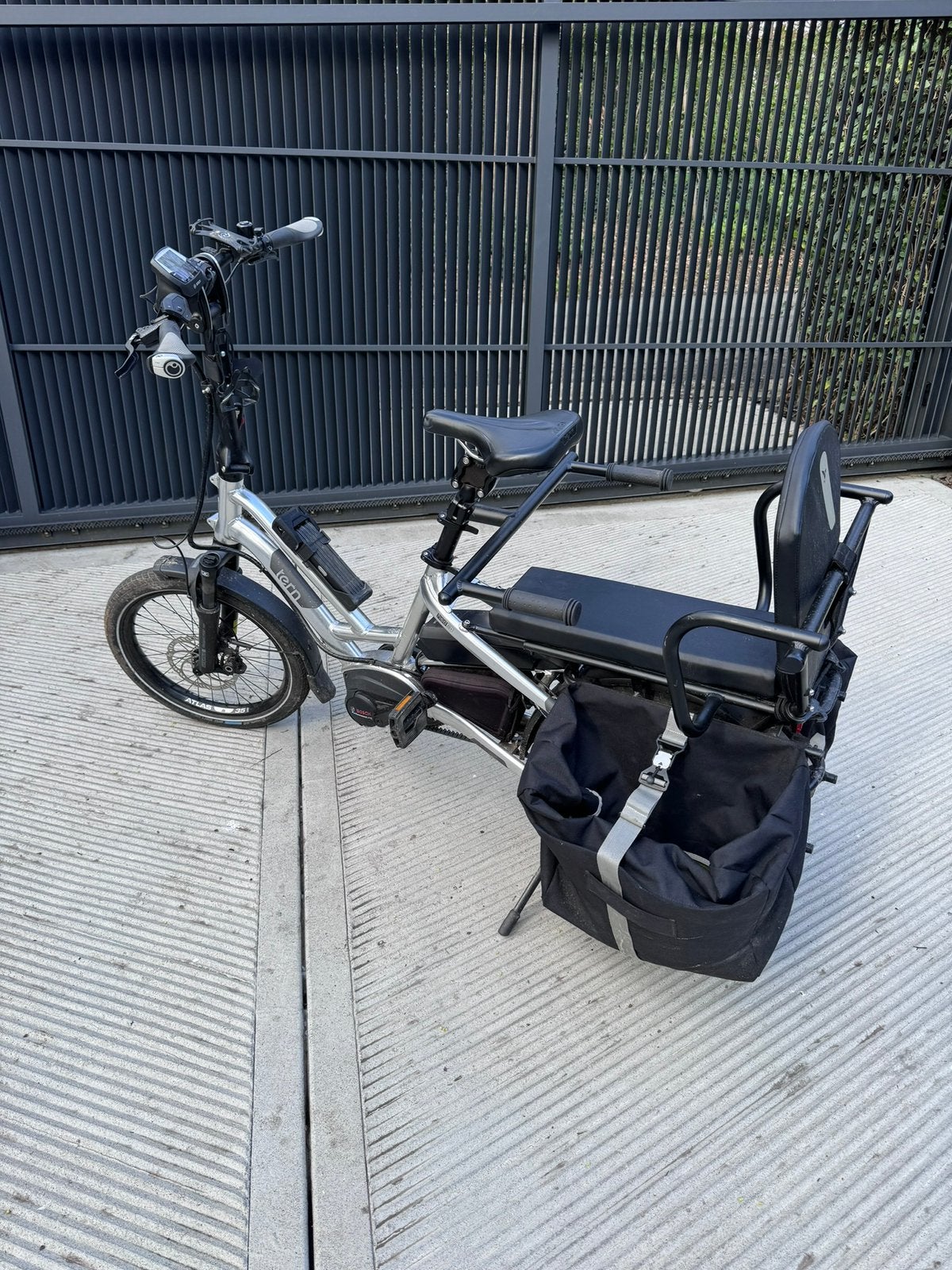 Tern HSD S+ ebike cargo midtail + banquette + panier etc, Autres modèles, Enlèvement, Utilisé, Classe A (25 km/h)