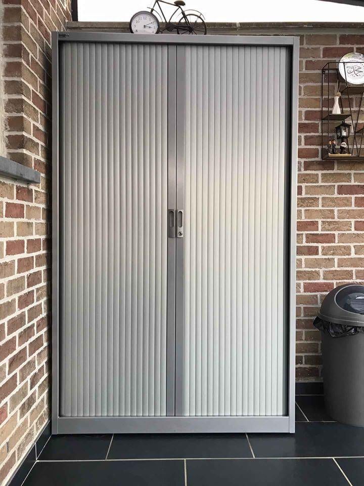 Armoire métallique étagère cassier professionnels à volet, Enlèvement ou Envoi, Comme neuf