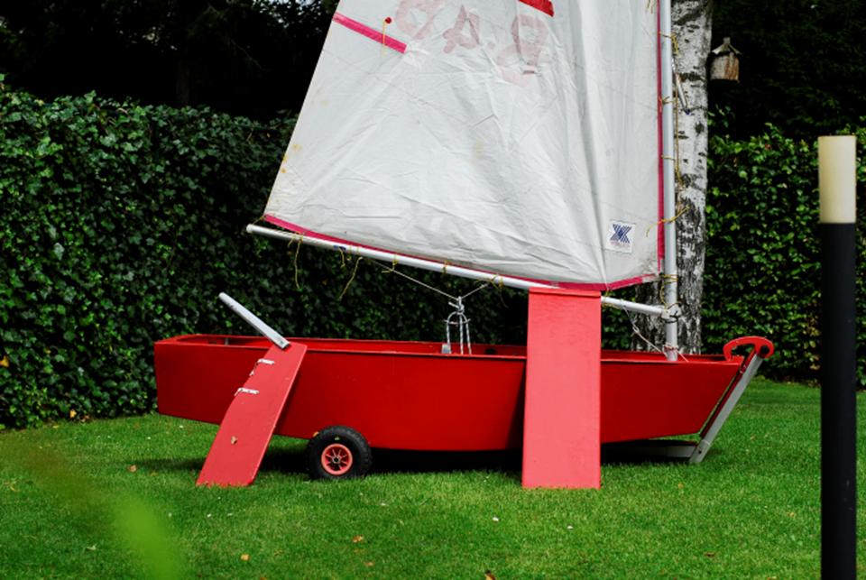 Zeilboot Optimist, Ophalen, Gebruikt