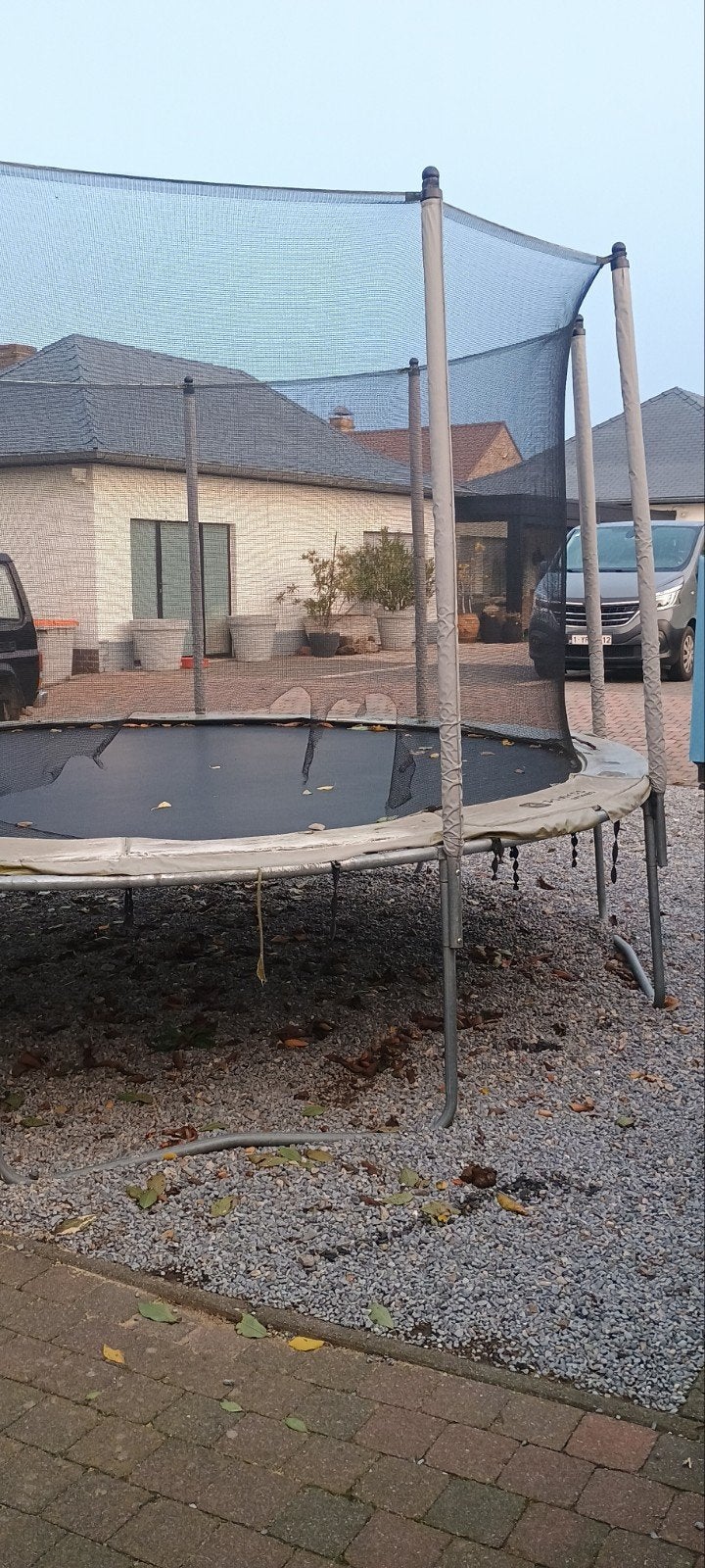 trampoline, Ophalen