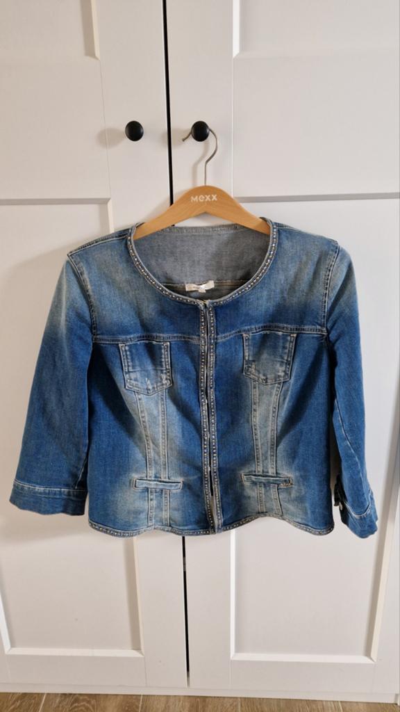 Jeans jasje Kocca XL, Kleding | Dames, Blauw, Maat 42/44 (L), Kocca, Ophalen of Verzenden