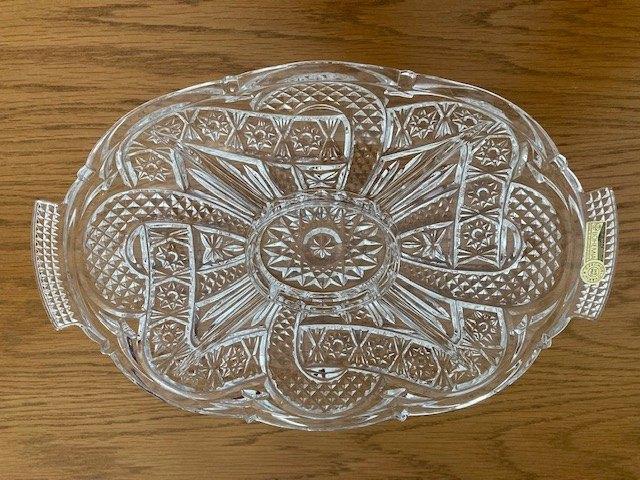 Kristallen hapjesschotel (Bohemia kristal), Ophalen of Verzenden