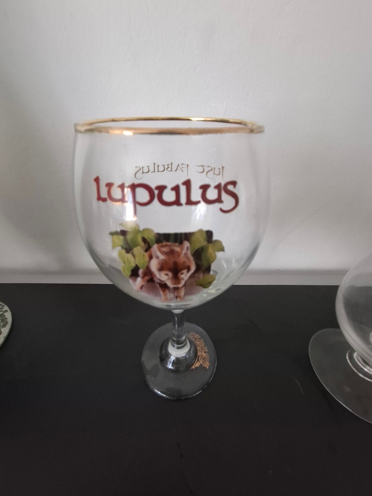 Verre Lupulus Just Fabulus, Enlèvement, Comme neuf, Verre ou Verres