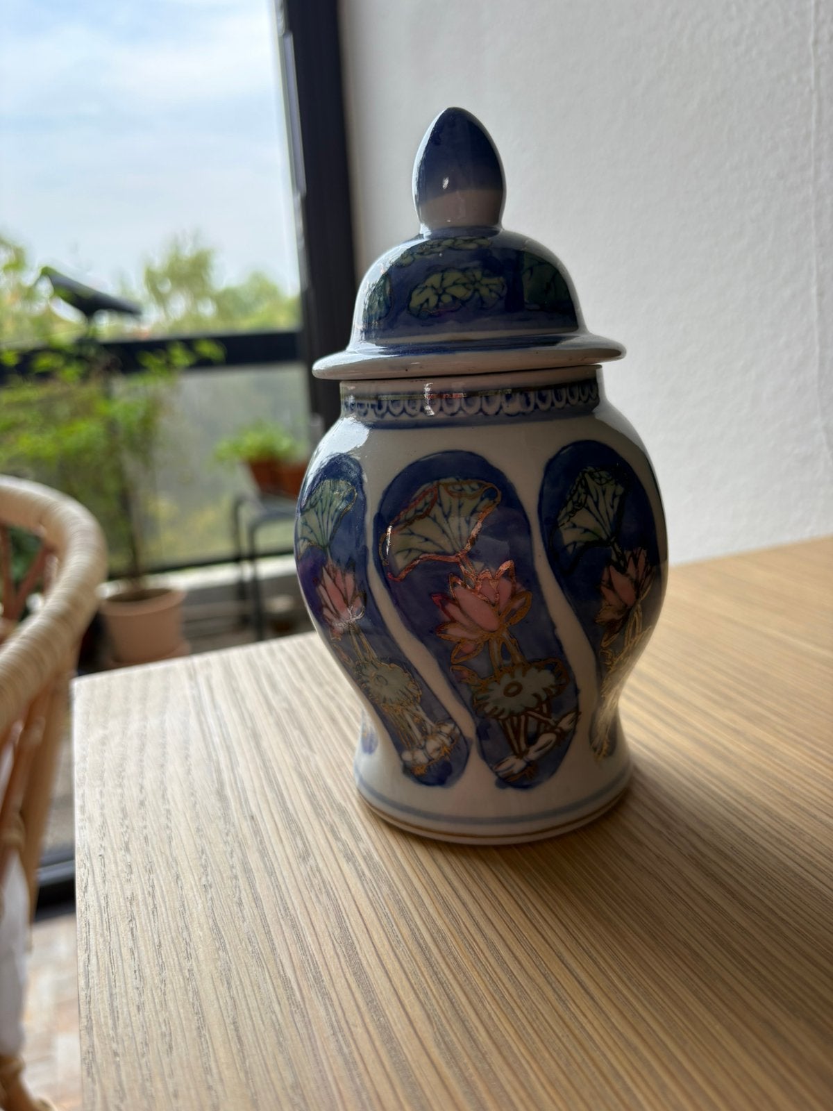 Pot decoratif porcelaine chinoise, Enlèvement ou Envoi