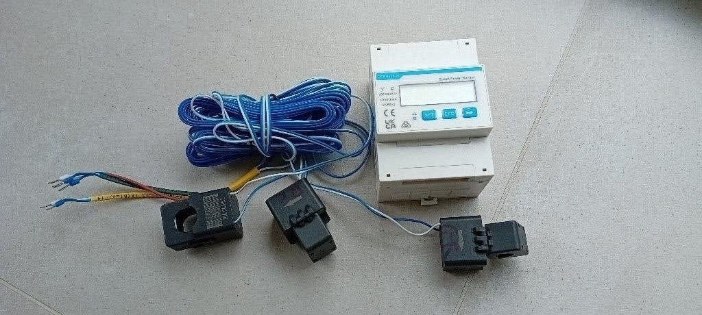 smart power sensor DTSU666-H + kabel+3x transformator ,100A, Enlèvement, Utilisé, Smart