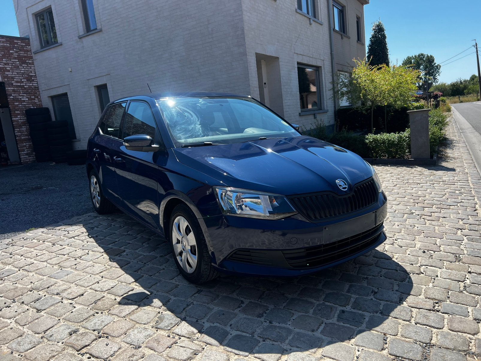 Skoda Fabia 2016 45.000km benzine, Auto's, Voorwielaandrijving, Stof, 4 cilinders, Blauw