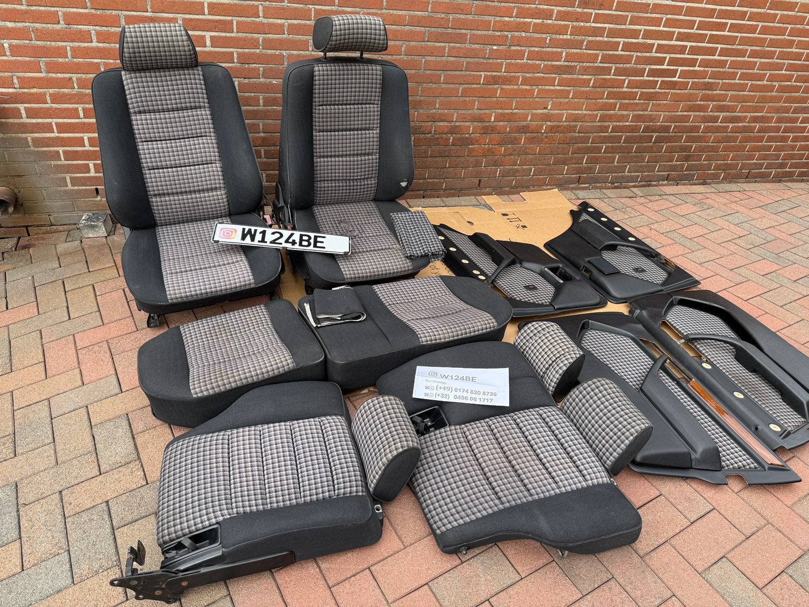 intérieurs pour Mercedes W124 break KARO SPORTLINE, Autos : Pièces & Accessoires, Enlèvement