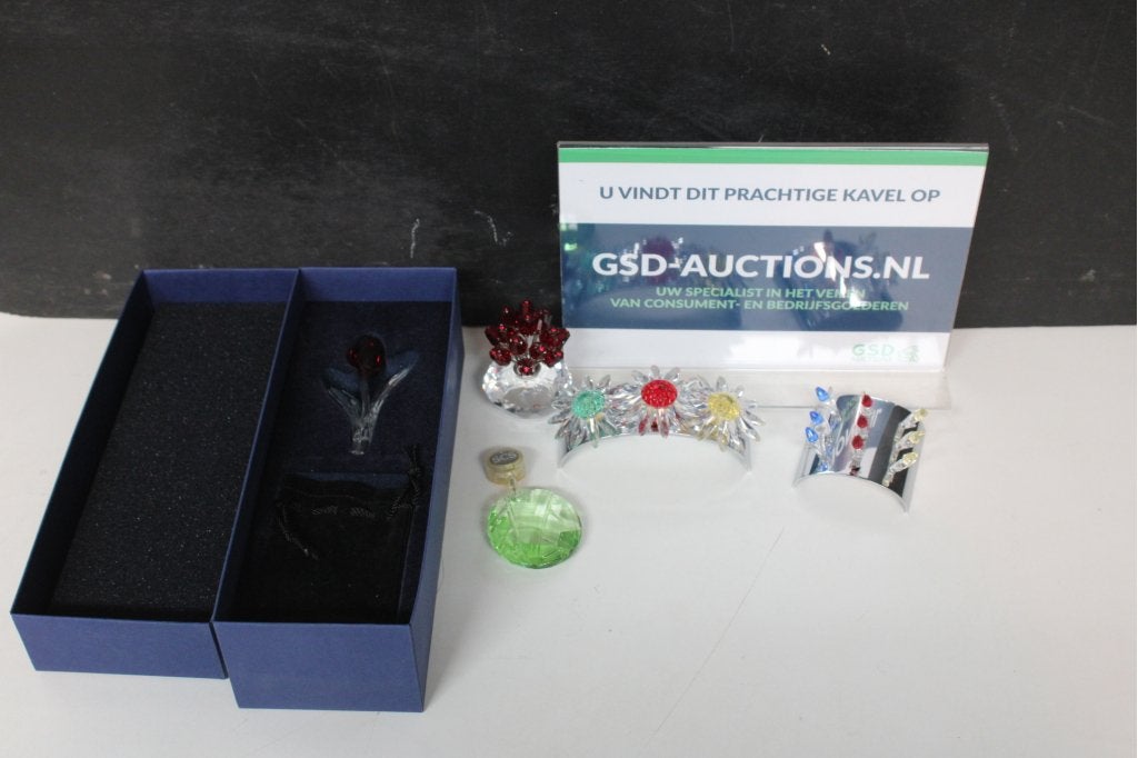 Set van 5 kristallen Swarovski miniaturen, Ophalen of Verzenden