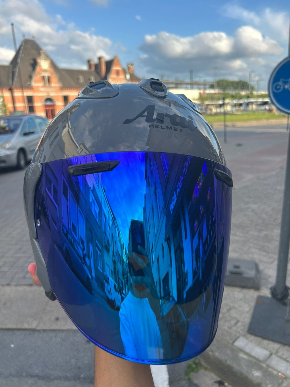 Visières arai disponible, Fietsen en Brommers, Brommerhelmen, Ophalen, Zo goed als nieuw