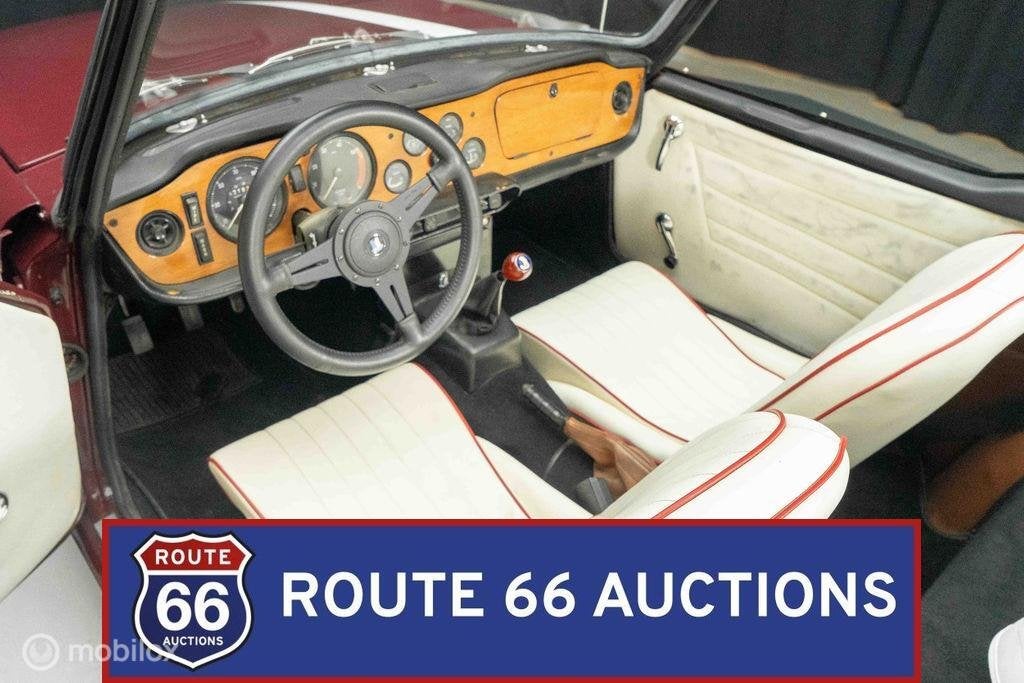 Triumph TR6 | 1971 | Route 66 Auctions, Triumph, Zwart, Bedrijf, Handgeschakeld
