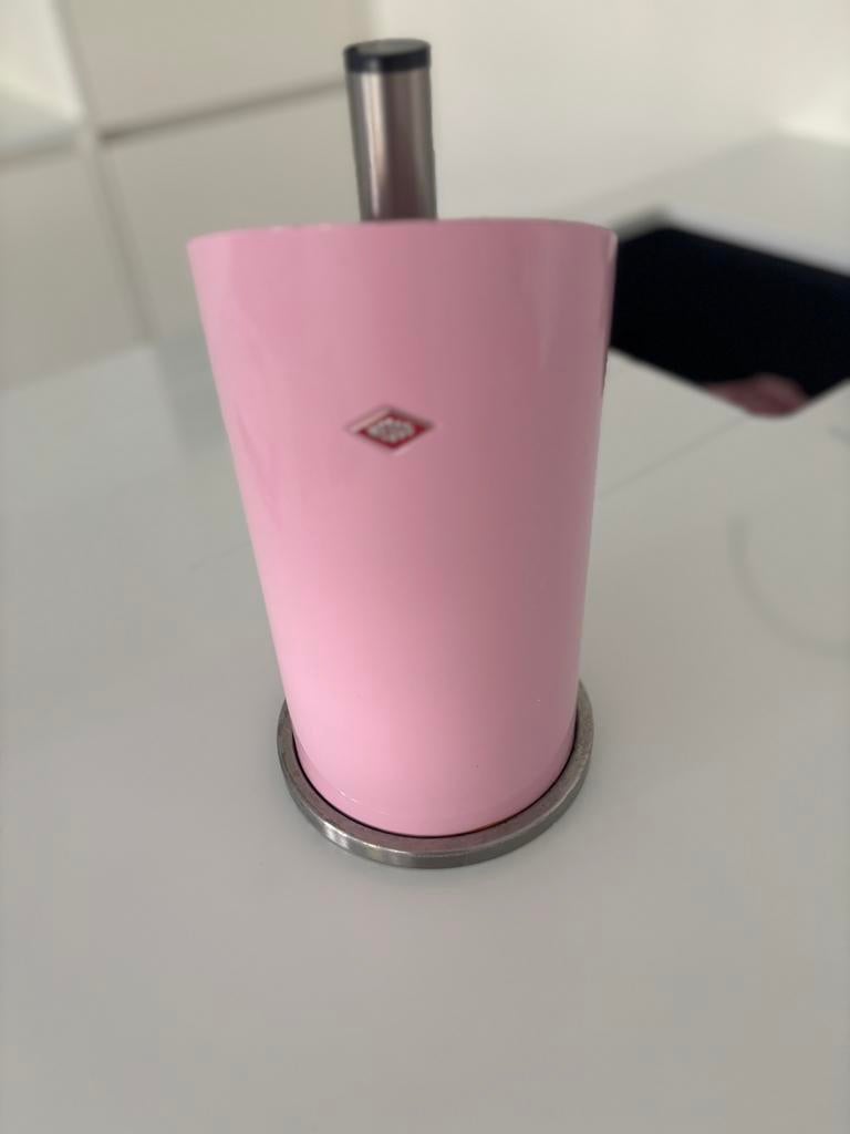 Wesco keukenrolhouder - roze design, Huis en Inrichting, Keuken | Keukenbenodigdheden, Ophalen, Gebruikt, Roze