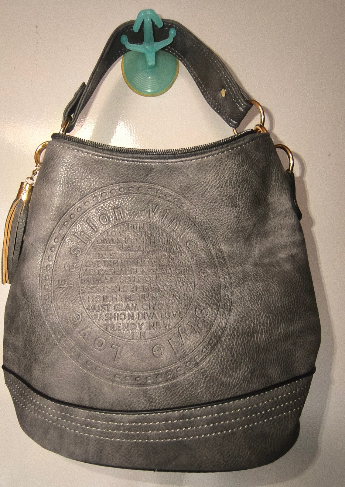 Sac a main vintage., Enlèvement ou Envoi, Neuf, Gris, Sac à main