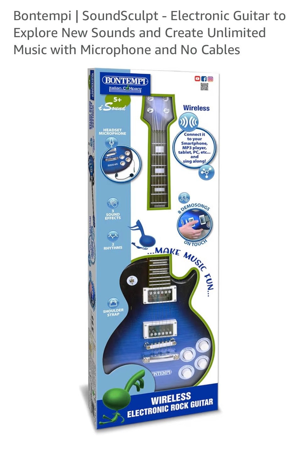 Bontempi | SoundSculpt - Electronic Guitar, Ophalen, Zo goed als nieuw