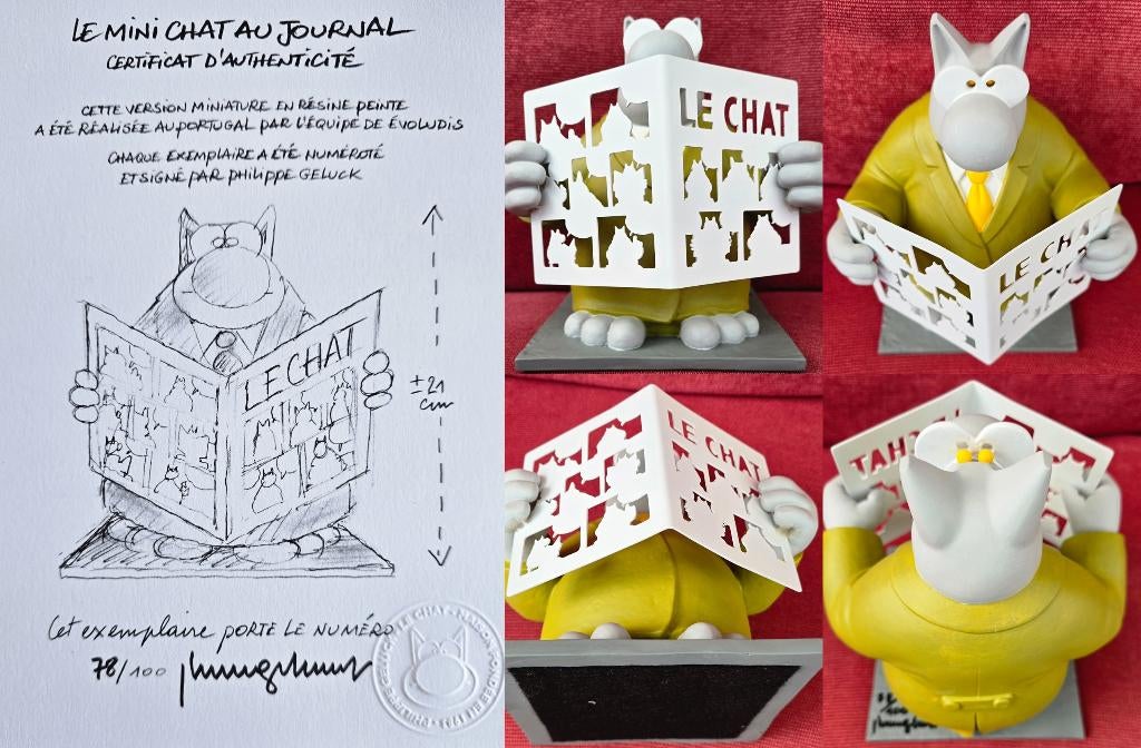 2023-LE CHAT  AU JOURNAL - PAR PHILIPPE GELUCK, Collections, Enlèvement ou Envoi, Neuf, Animal