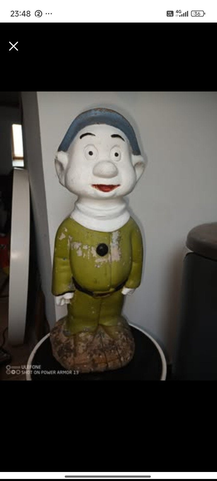 Cucciolo" de Blanche-Neige et les sept nains en béton italie, Jardin & Terrasse, Enlèvement