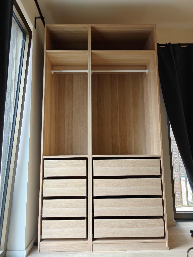 Kast Pax ikea, Huis en Inrichting, Ophalen, Gebruikt, 100 tot 150 cm, Eikenhout