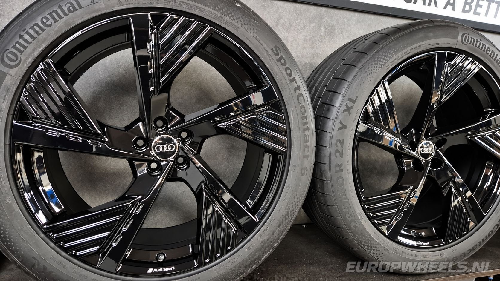 Jantes Audi Q8 SQ8 RSQ8 Black Edition 22 pouces d'origine, Pneus et Jantes, 285 mm, Véhicule de tourisme, Pneus été